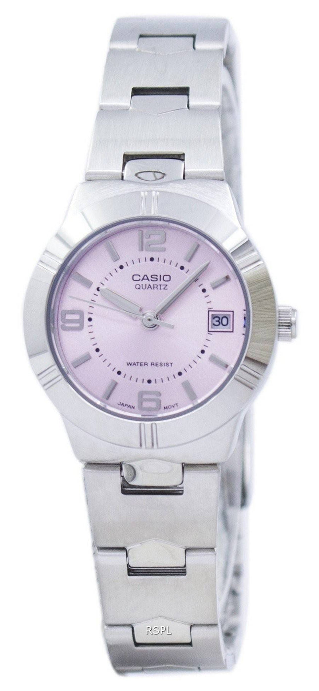 Casio Enticer Analog Quartz Pink Dial LTP-1241D-4ADF LTP-1241D-4A kvinders ur