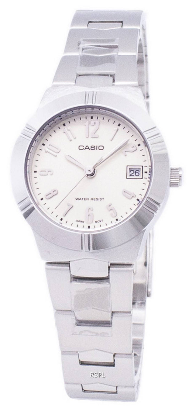 Casio Enticer Analog Quartz hvide Dial LTP-1241D-7A2DF LTP-1241D-7A2 kvinders ur