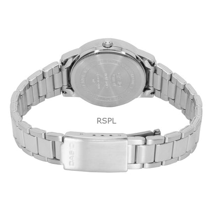 Casio analog rustfrit stål mintblå urskive kvarts LTP-1303DD-2AV dameur