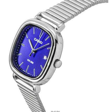 Casio Standard Analog Rustfrit Stål Blå Skive Quartz LTP-B166D-2AV Dameur
