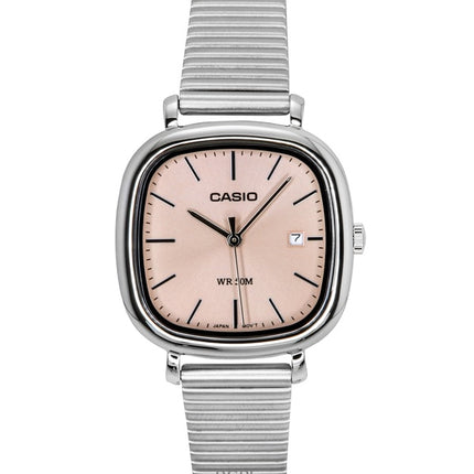 Casio Standard Analog Rustfrit Stål Laksefarvet Skive Quartz LTP-B166D-4AV Dameur