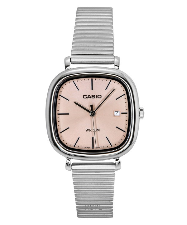 Casio Standard Analog Rustfrit Stål Laksefarvet Skive Quartz LTP-B166D-4AV Dameur