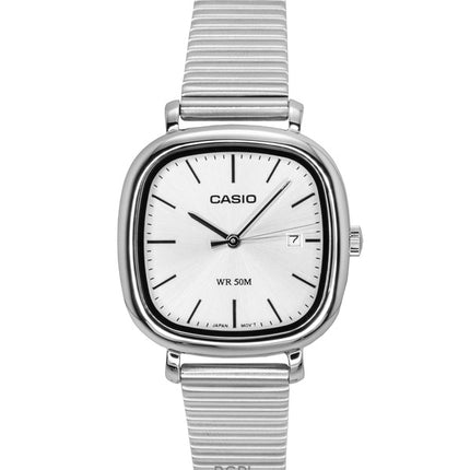 Casio Standard Analog Rustfrit Stål Sølv Skive Quartz LTP-B166D-7AV Dameur