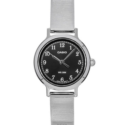 Casio Standard Analog Rustfri Stål Sort Urskive Quartz LTP-B170D-1BV Dameur