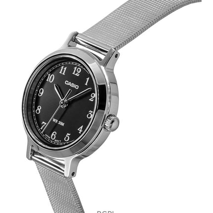 Casio Standard Analog Rustfri Stål Sort Urskive Quartz LTP-B170D-1BV Dameur