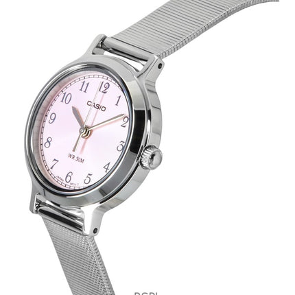 Casio Standard Analog Rustfrit Stål Pink Urskive Quartz LTP-B170D-4BV Dameur