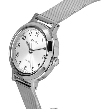 Casio Standard Analog rustfrit stål Sølvskive Quartz LTP-B170D-7BV dameur