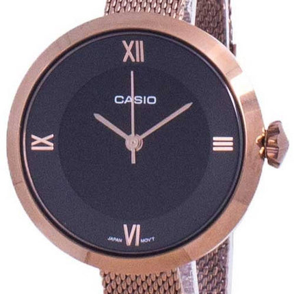 Casio Analog sort urskive LTP-E154MR-1A LTPE154MR-1A Dameur