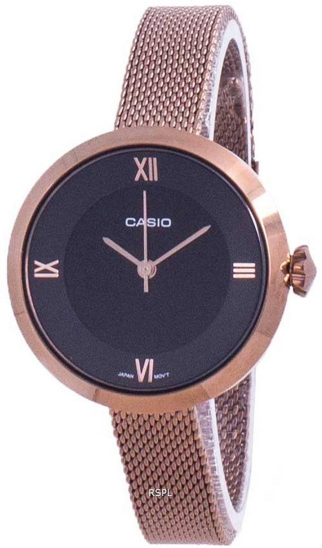 Casio Analog sort urskive LTP-E154MR-1A LTPE154MR-1A Dameur