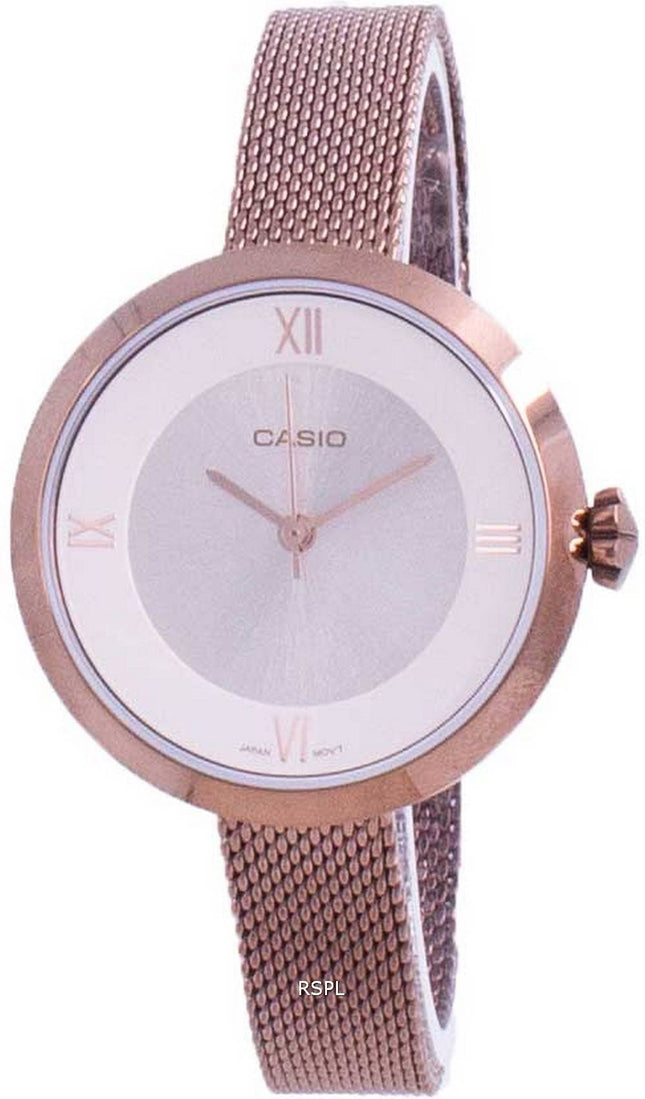 Casio Analog sølvskive LTP-E154MR-9A LTPE154MR-9A Dameur