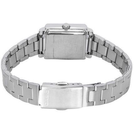 Casio Standard Analog Rustfrit Stål Sort Urskive Quartz LTP-E176D-1A Dameur