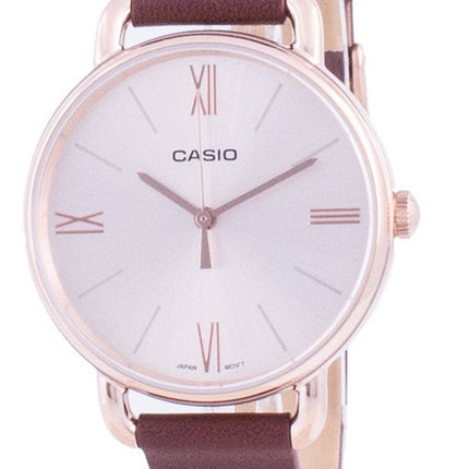 Casio Rose Gold Tone Dial Quartz LTP-E414PL-5A LTPE414PL-5A Dameur