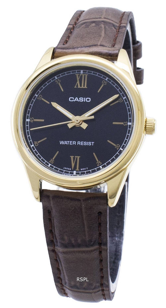 Casio Quartz LTP-V005GL-1B2 LTPV005GL-1B2 Analog Kvinders Ur