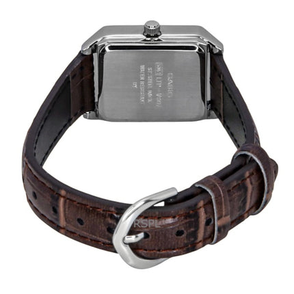 Casio Standard Analog Læderrem Elfenbensfarvet Skive Quartz LTP-V007L-9E Dameur