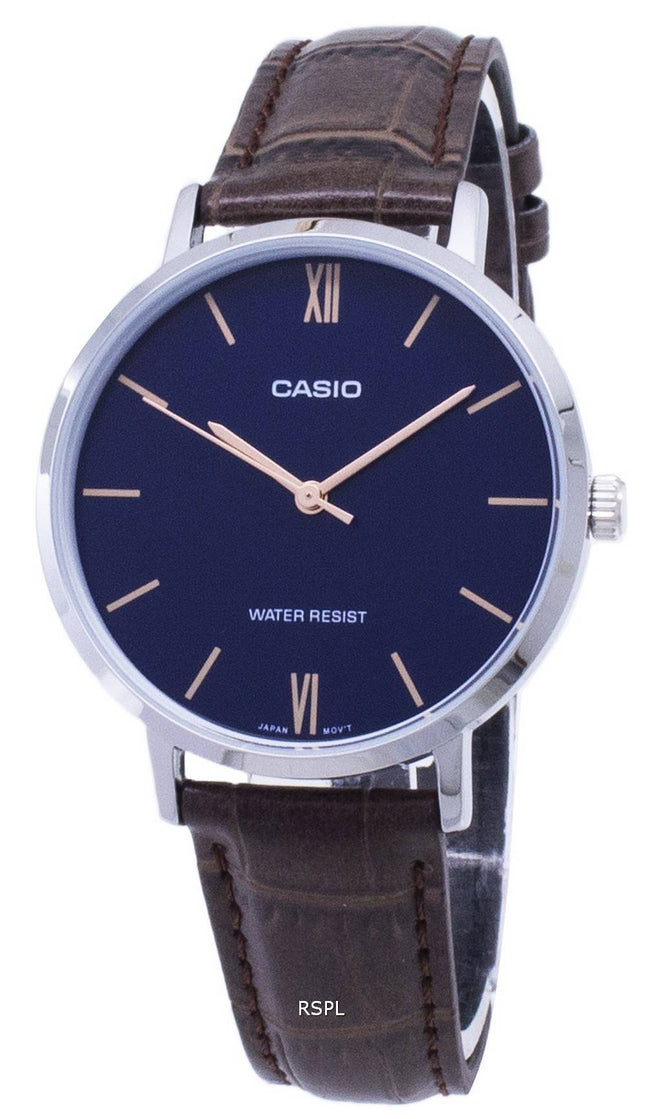 Casio kvarts LTP-VT01L-2B LTPVT01L-2B Analog kvinders ur