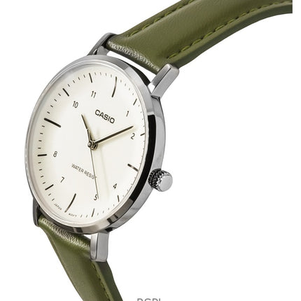 Casio Standard Analog Læderrem Beige Urskive Quartz LTP-VT03L-3B Dameur