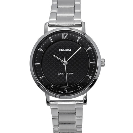 Casio Standard Analog Rustfrit Stål Sort Urskive Quartz LTP-VT04D-1A Dameur