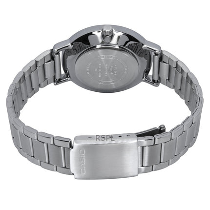 Casio Standard Analog Rustfrit Stål Sort Urskive Quartz LTP-VT04D-1A Dameur