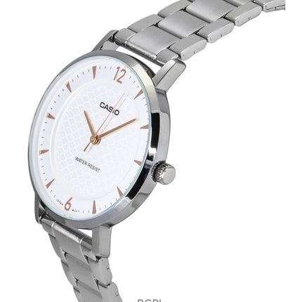 Casio standard analog rustfrit stål cremeskive kvarts LTP-VT04D-7A dameur