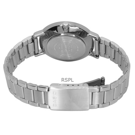 Casio standard analog rustfrit stål cremeskive kvarts LTP-VT04D-7A dameur