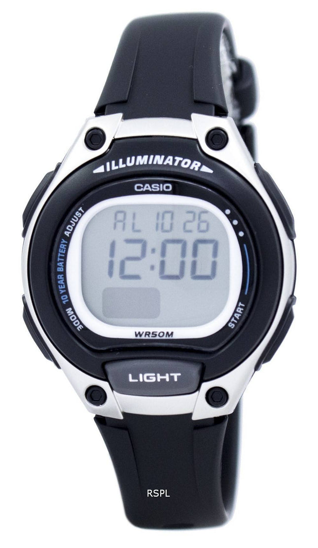 Casio Illuminator dobbelt tid Alarm Digital LW-203-1AV LW203-1AV kvinders ur