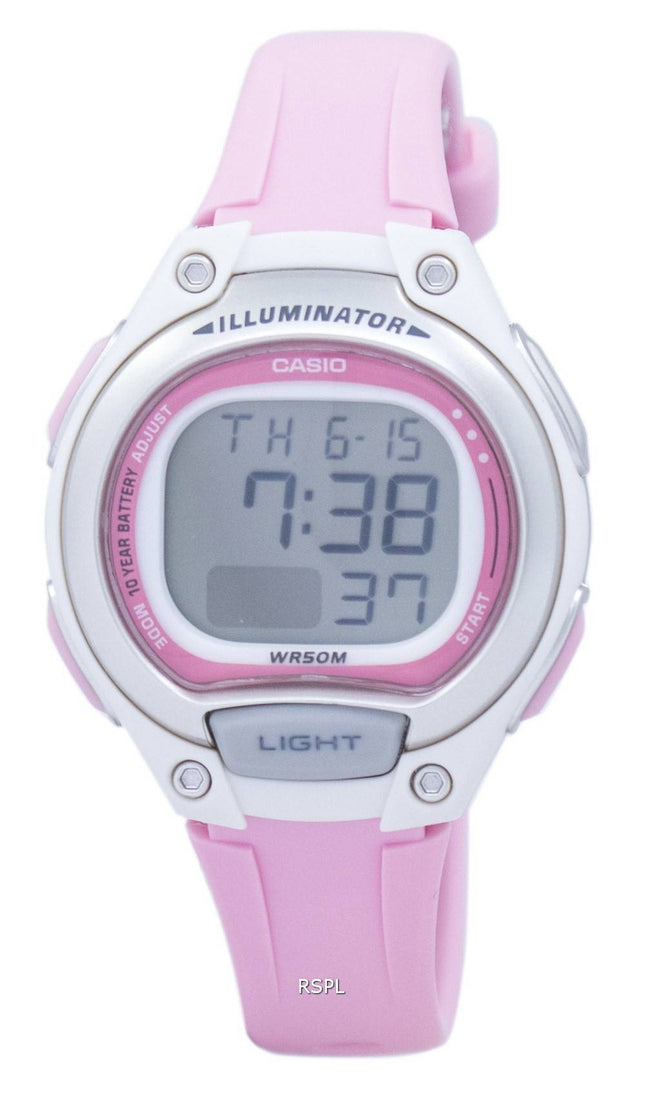 Casio Illuminator dobbelt tid Alarm Digital LW-203-4AV LW203-4AV kvinders Watch