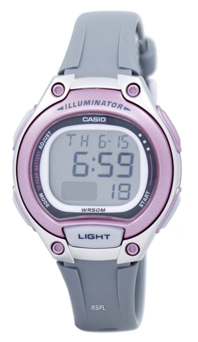 Casio Illuminator dobbelt tid Alarm Digital LW-203-8AV LW203-8AV kvinders Watch