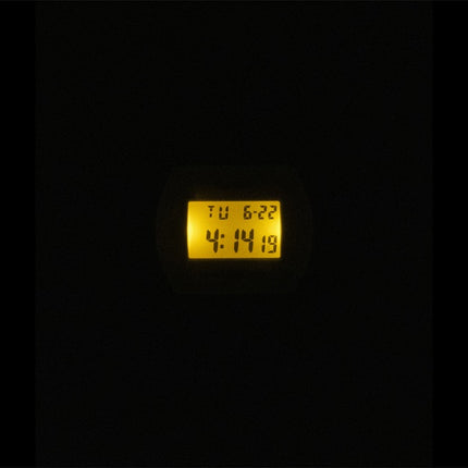Casio digital harpiksrem hvid urskive kvarts LW-204-7A unisexur