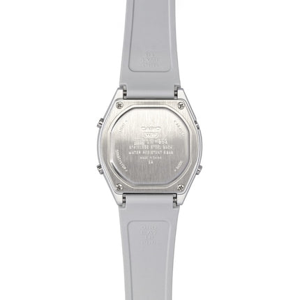 Casio digital harpiksrem hvid urskive kvarts LW-204-7A unisexur