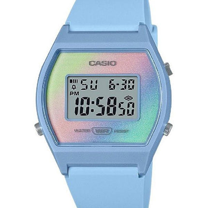 Casio Digital Blue Resin Rem Multicolor Urskive Quartz LW-205H-2 Dameur