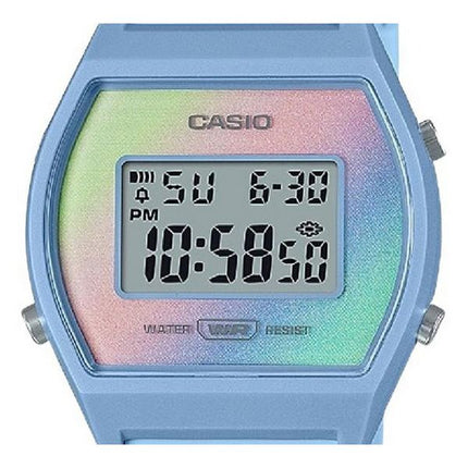 Casio Digital Blue Resin Rem Multicolor Urskive Quartz LW-205H-2 Dameur