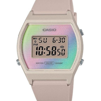 Casio Digital Resin Rem Multicolor Urskive Quartz LW-205H-4 Dameur