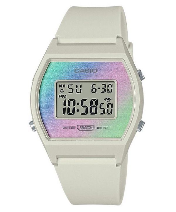 Casio Digital Resin Rem Multicolor Urskive Quartz LW-205H-8 Dameur