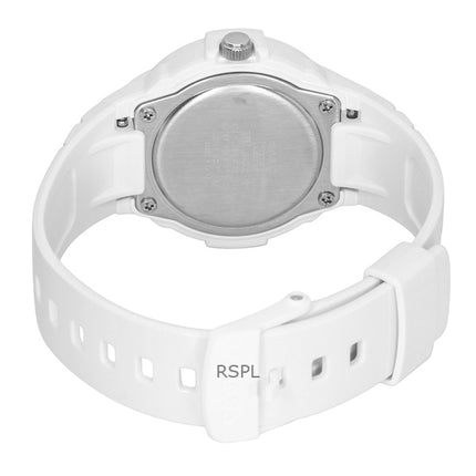 Casio analog biobaseret harpiksrem hvid urskive kvarts LX-800H-7A1V 100M dameur