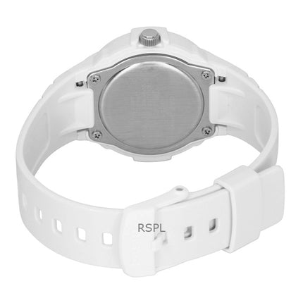 Casio analog biobaseret harpiksrem hvid urskive kvarts LX-800H-7A2V 100M dameur