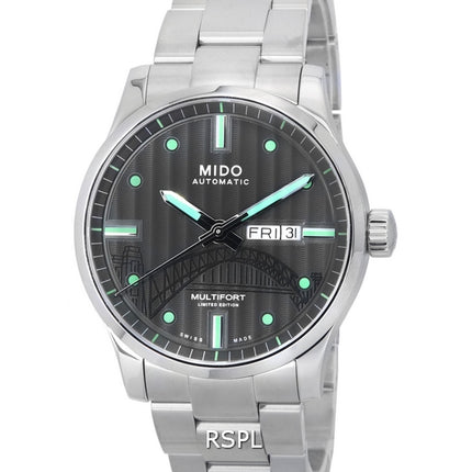 Mido Multifort IBA Limited Edition antracitskive automatisk M005.430.11.061.81 M0054301106181 100M herreur
