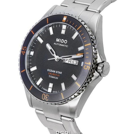 Mido Ocean Star 200 antracitskive automatisk dykkers M026.430.44.061.00 M0264304406100 200M herreur
