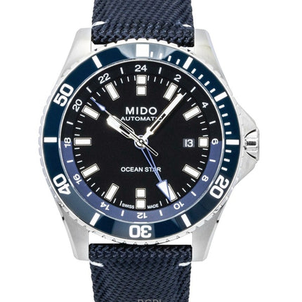 Mido Ocean Star GMT stofrem sort urskive automatisk dykkerur M026.629.17.051.00 200M herreur