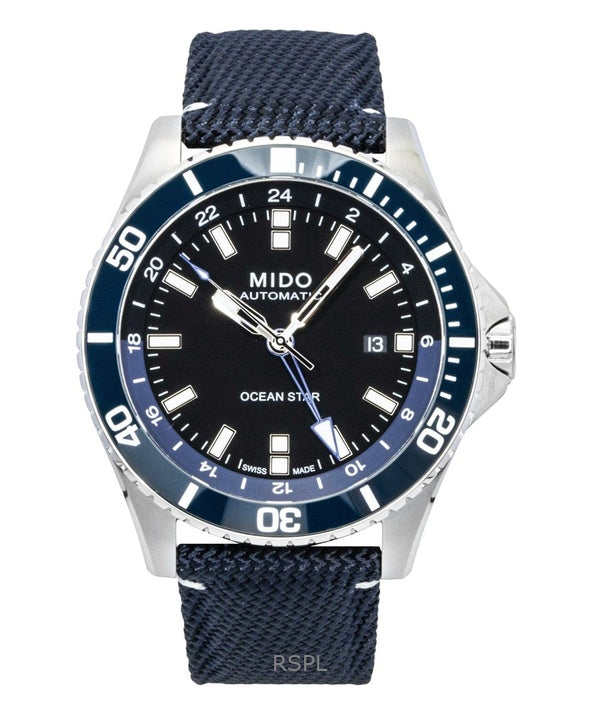 Mido Ocean Star GMT stofrem sort urskive automatisk dykkerur M026.629.17.051.00 200M herreur