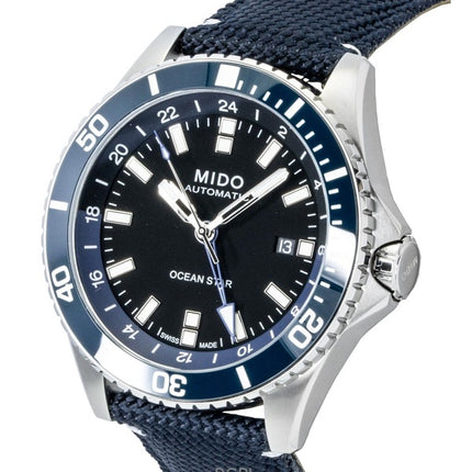 Mido Ocean Star GMT stofrem sort urskive automatisk dykkerur M026.629.17.051.00 200M herreur