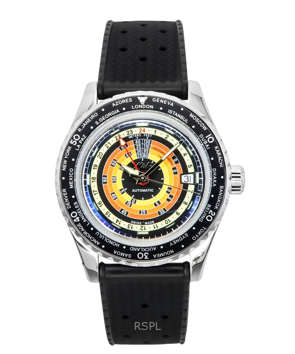 Mido Ocean Star Decompression Worldtimer GMT automatisk dykkerur M026.829.17.051.00 200M herreur med ekstra lænke