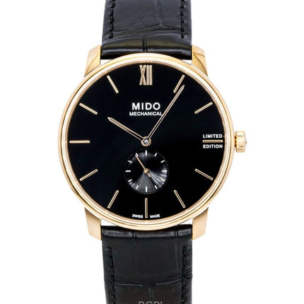Mido Baroncelli Limited Edition læder sort urskive automatisk M037.405.36.050.00 herreur