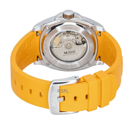 Mido Multifort TV Big Date gummirem grå urskive automatisk M049.526.17.081.00 100M herreur