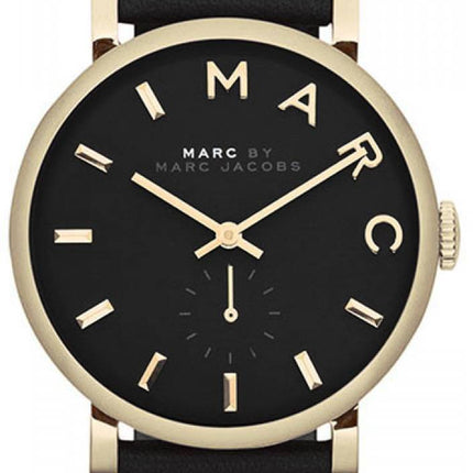 Marc By Marc Jacobs Baker sort urskive læder Band MBM1269 kvinders ur