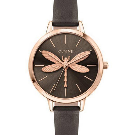 Oui & Me Amourette Grey Sunray Dial Læderrem Quartz ME010074 Dameur