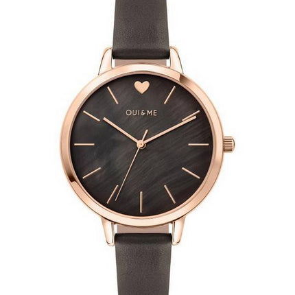 Oui & Me Amourette Black Mop Dial Læderrem Quartz ME010099 Dameur