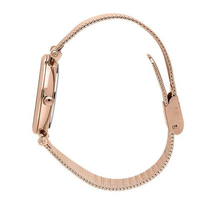 Oui &amp, Me Etoile rosa guld rustfrit stål hvid skive kvarts ME010297 dameur