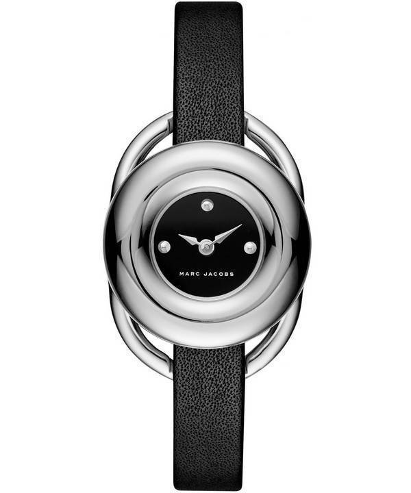 Marc by Marc Jacobs Jerrie Black Dial læder rem MJ1445 kvinders ur