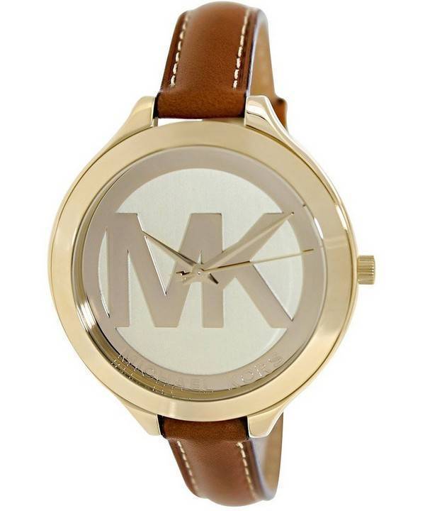 Michael Kors landingsbanen Champagne ringe med MK Logo MK2326 kvinders ur