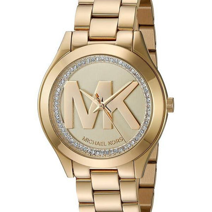 Michael Kors Mini Slim Runway Crystal kvarts MK3477 kvinders Watch